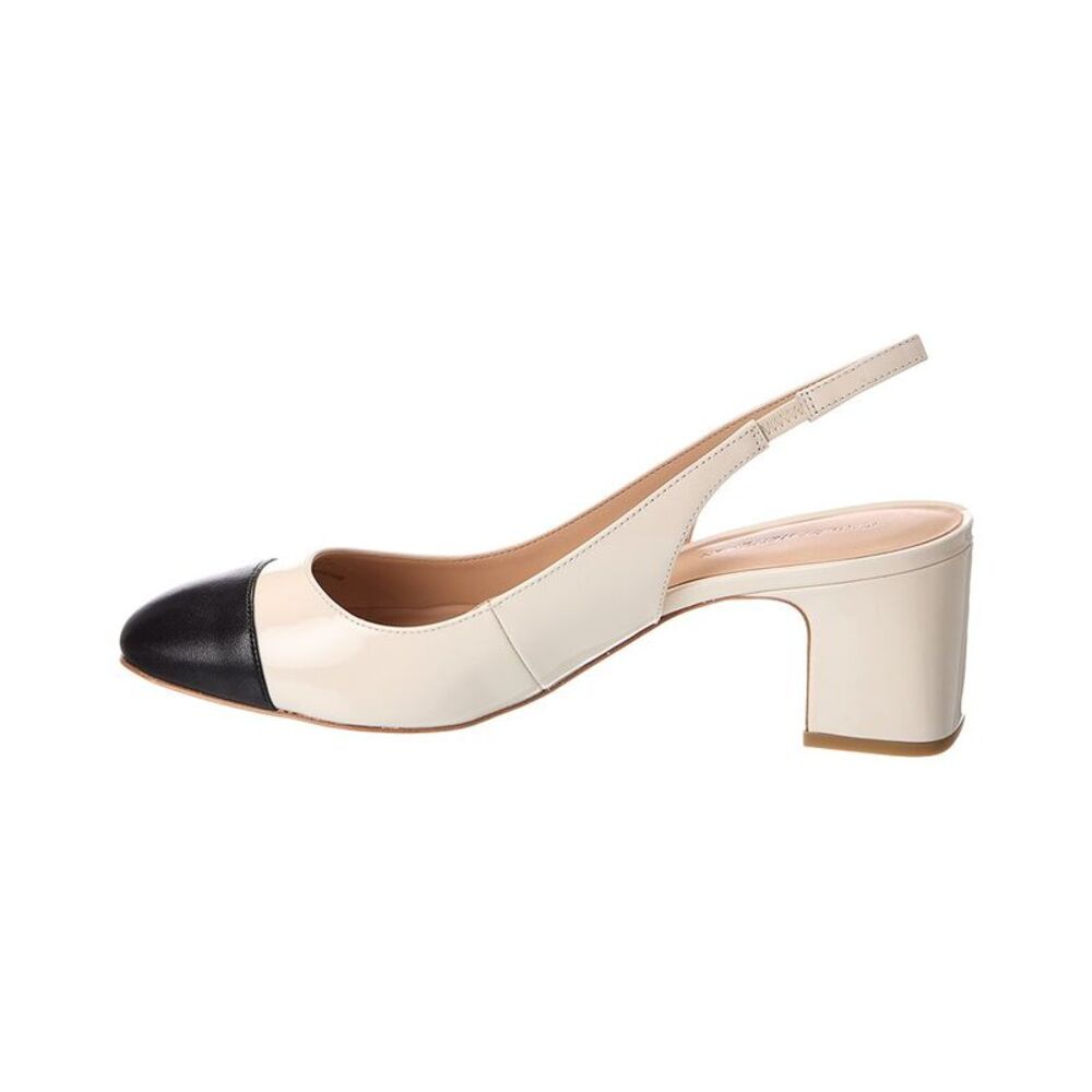 Stuart Weitzman Milla 55 Patent Slingback Pump, White - Picture 2 of 5